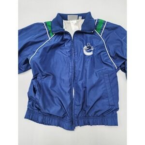 Reebok Face Off Boys 10/12 Vancouver Canucks Zip Up Jacket‎ Read